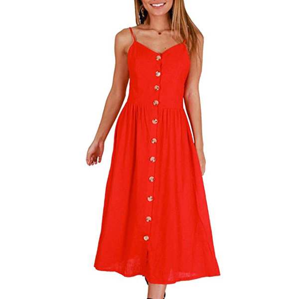 Miniatura: Women's Long Buttoned Dress 