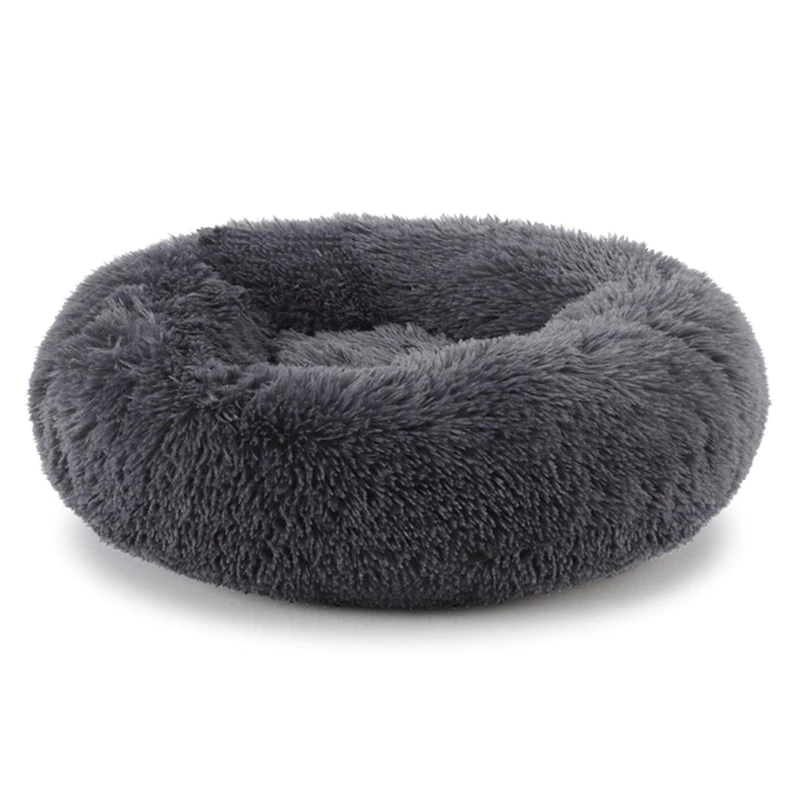 थंबनेल: Calming Comfy Dog Bed | Round Pet Lounger