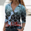 Thumbnail: Women's Long-Sleeve V-Neck Vintage Blouse