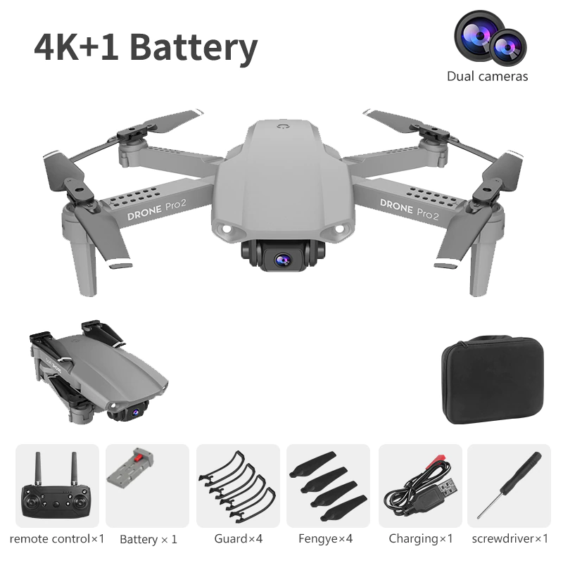 Miniatura: NYR E99 Pro2 RC Mini Drone (4K 1080P 720P) Aerial Photography Helicopter 