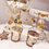 Thumbnail: 1pc Romantic Metal Carousel Tealight Holder 