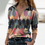 Thumbnail: Women's Long-Sleeve V-Neck Vintage Blouse
