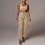 Miniatura: Women Tracksuits Sets Sleeveless Crop Tops Pocket Sweatpants Baggy Pants Two