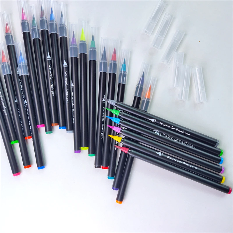 Miniaturbild: 24/48Pcs Watercolor Paint Brush Pen for Girls/Boys 