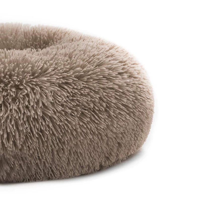 थंबनेल: Calming Comfy Dog Bed | Round Pet Lounger