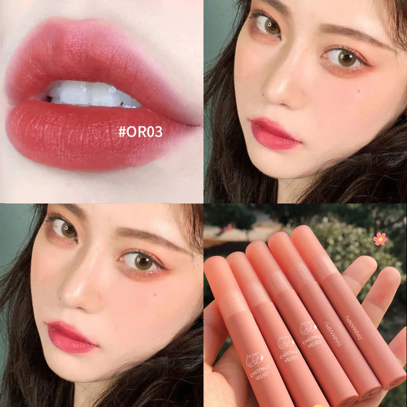 Miniatura: 12 Color Velvet Matte Lipstick | Long Lasting Waterproof Chestnut Lip Stick 