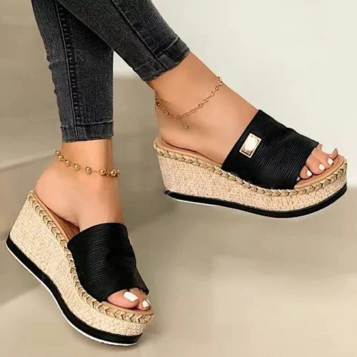 Miniaturbild: Puimentiua Platform Wedge Slippers 