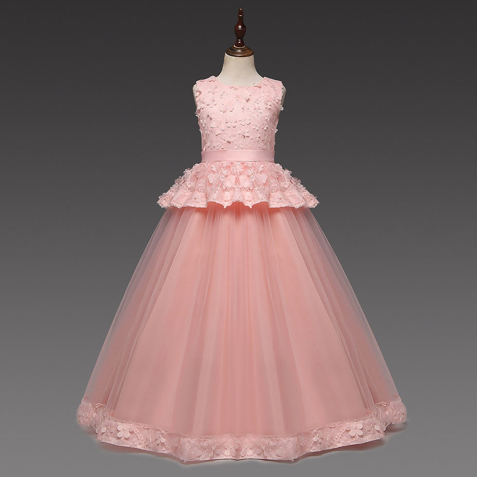 Miniatura: Kids Dresses For Girls Wedding Flower Girl Clothes Pageant Elegant Princess