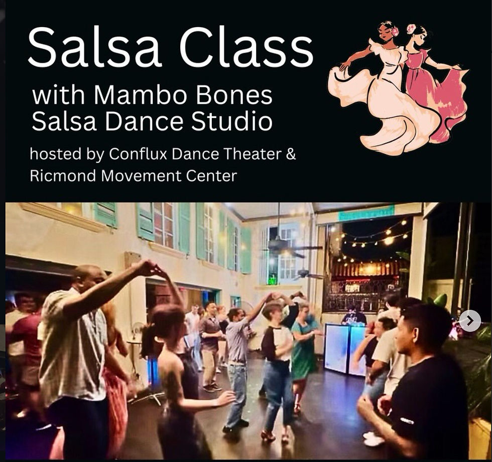 Salsa Class for Conflux Theatre's Summer Workshop Series!