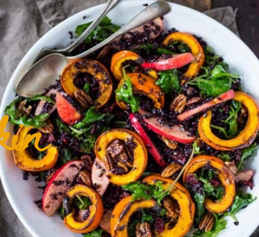 Autumn Pumpkin and Kale Salad