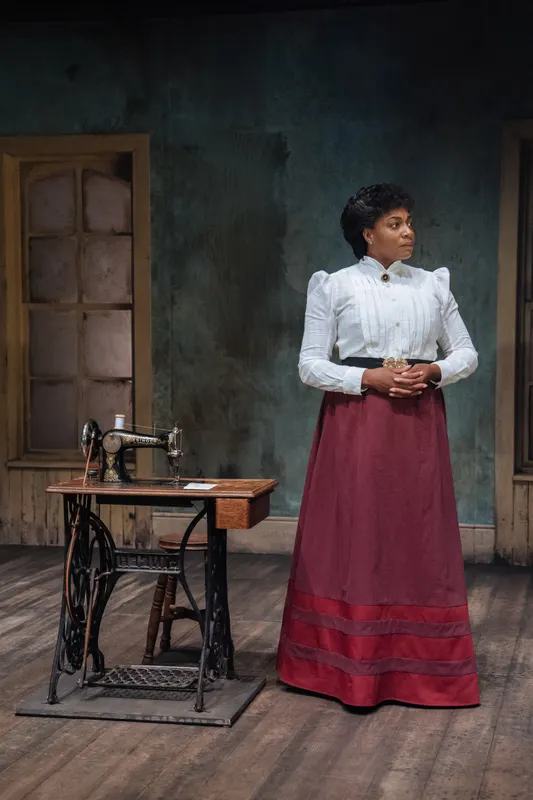 Nicola Hughes in Intimate Apparel at the Donmar Warehouse. Photo credit: Helen Murray
