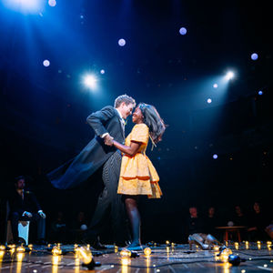 One Day musical Edinburgh Lyceum, Jamie Muscato as Dexter and Sharon Rose as Emma. Photo credit: Mihaela Bodlovic