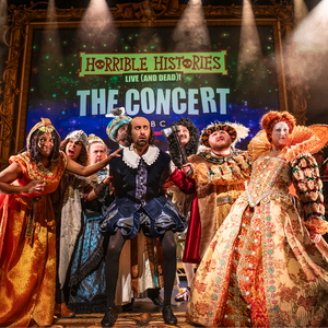 Horrible Histories - The Concert UK tour cast. Photo by Matt Crockett