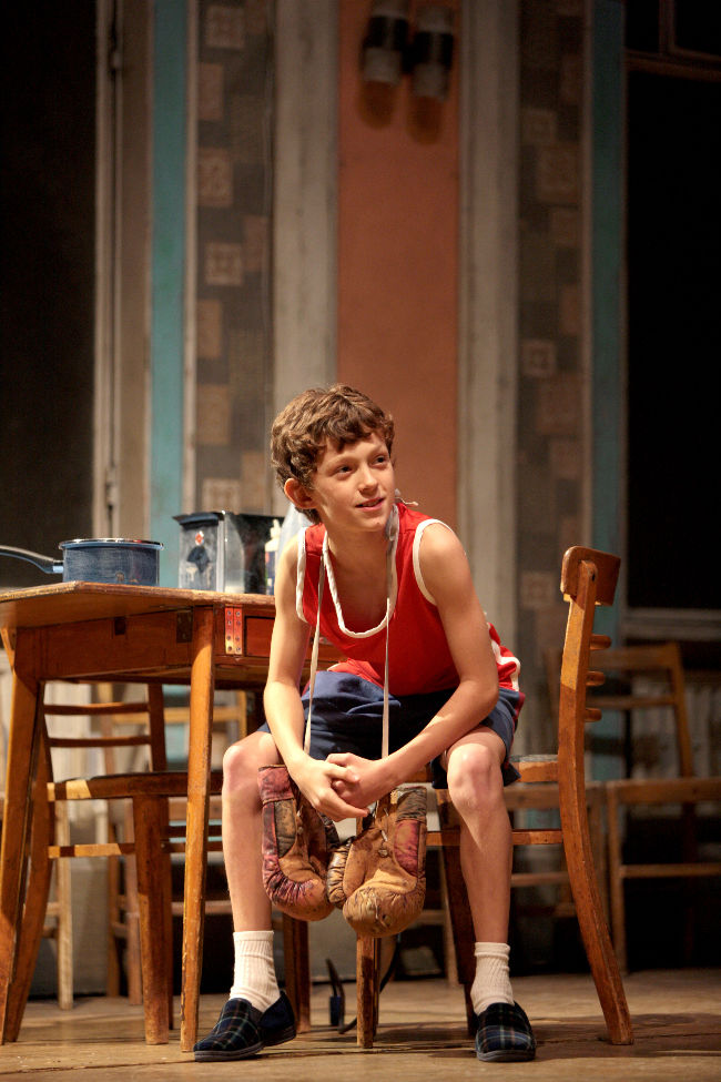 Tom Holland in Billy Elliot. Photo credit: David Scheinmann