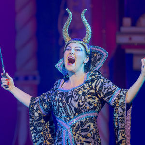 Jane McCarry as Carabosse in Beacon Arts Centre panto Sleeping Beauty. Photo credit: Christopher Bowen