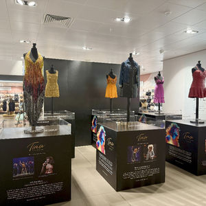 Tina Turner musical costumes pop-up - Edinburgh Playhouse and John Lewis