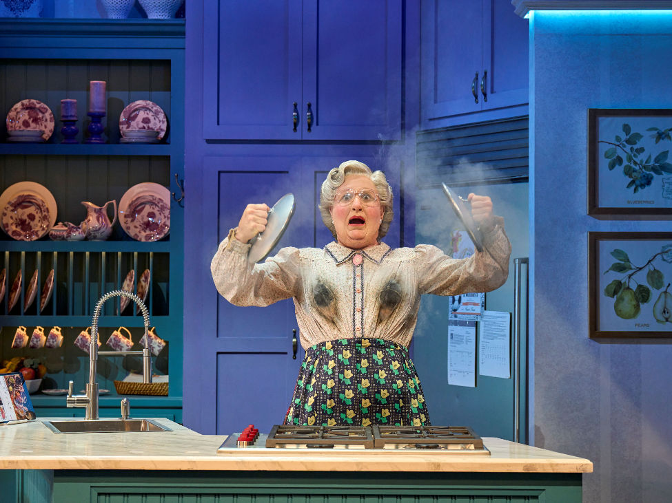 Mrs Doubtfire the musical (original London cast.) Photo credit: Manuel Harlan
