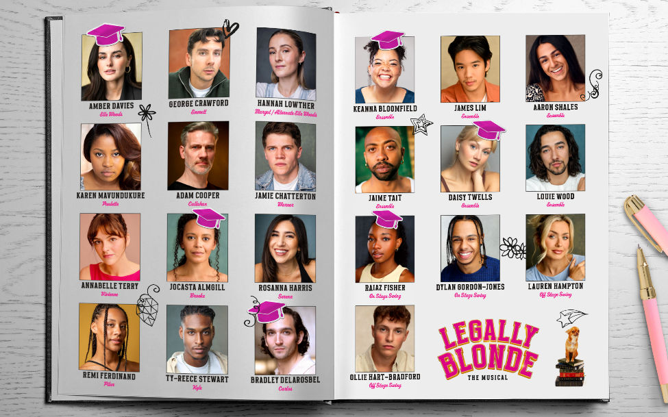 Legally Blonde the musical full cast yearbook photos