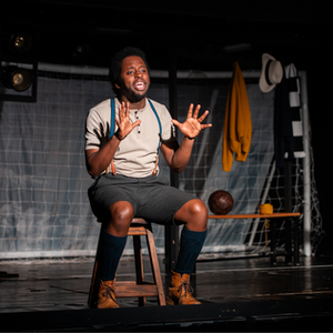 Dayton Mungai in The Corinthian at A play, a pie and a pint at Oran Mor. Glasgow. Photo credit: Tommy Ga-Ken Wan