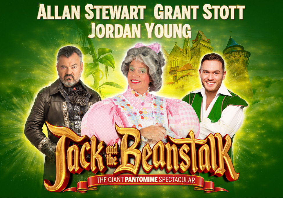 Capital Theatres Edinburgh panto 2025 news: Grant Stott, Allan Stewart and Jordan Young - Jack and the Beanstalk, Edinburgh Festival Theatre pantomime