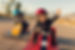 niño corredor de Karts