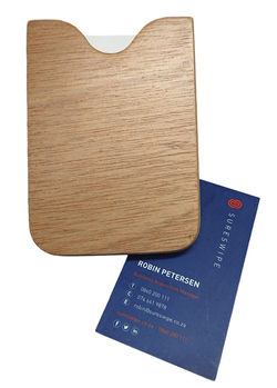 Pine Wood Card Holder