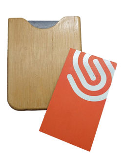 Bamboo Card Holder