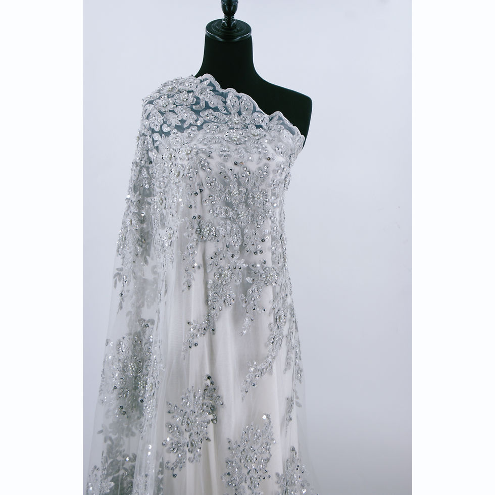 Thumbnail: SURAKI : bridal handwork fabric heavy beads embroidery luxury collection 