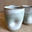 Thumbnail: Dented tunomi tumbler - cream, grey and celadon