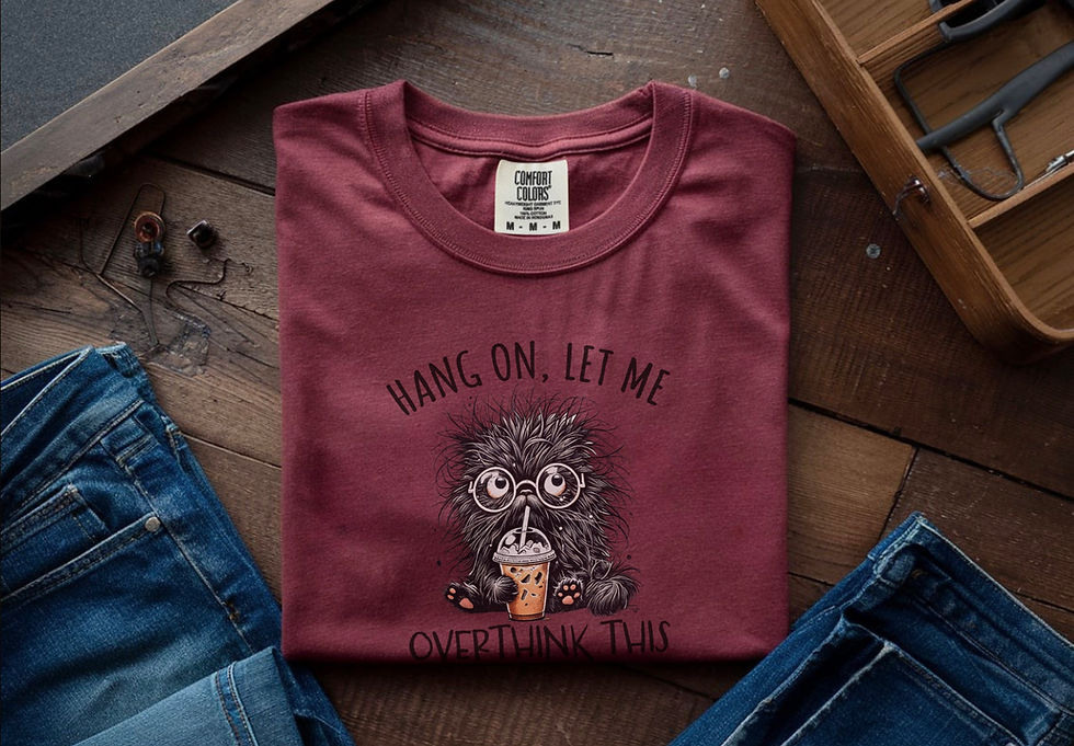 Imma overthink this… Funny Graphic Tee - Chrimson