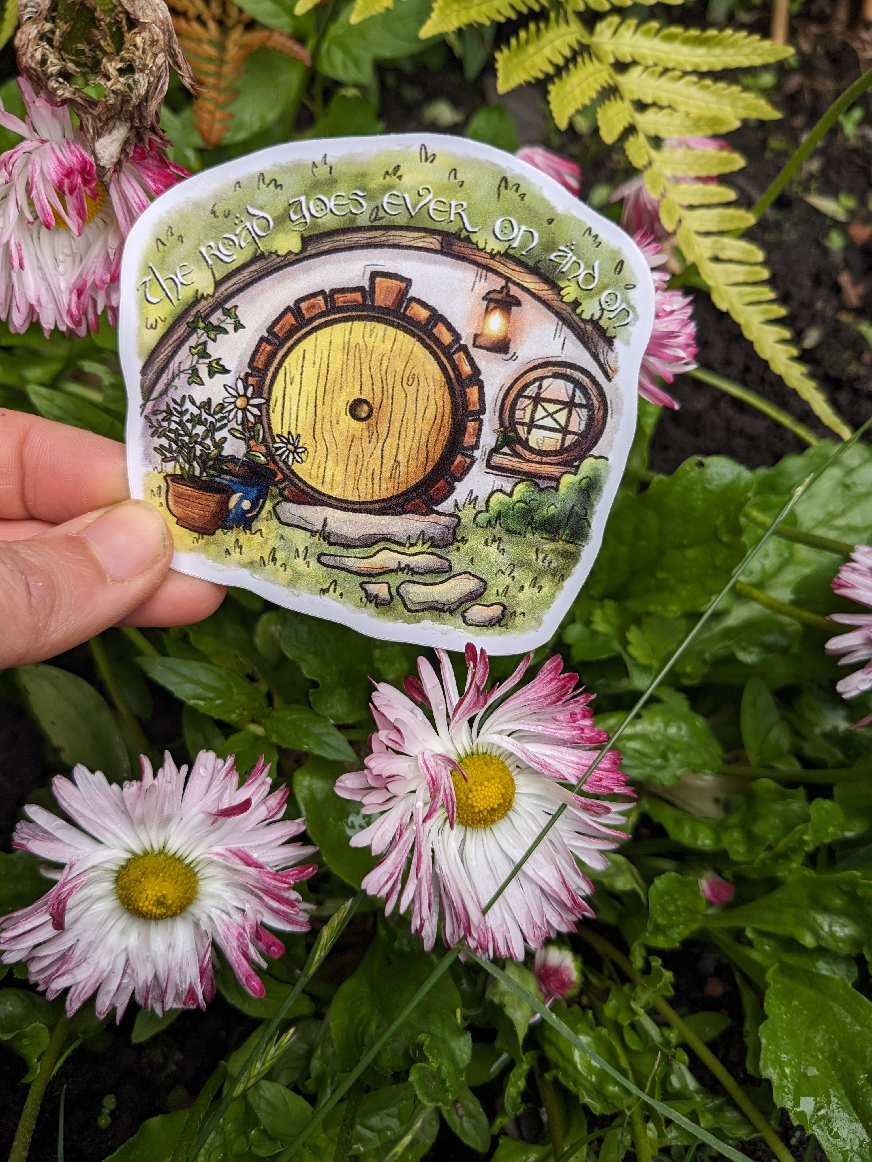 Hobbit hole vinyl sticker