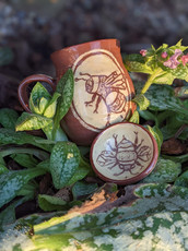 bee mug bowl pottery ceramics