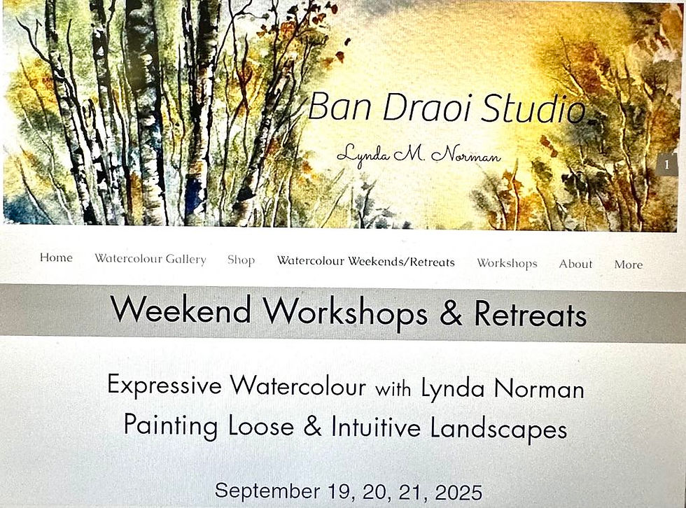 REGISTER HERE! Expressive Watercolours - Painting Loose & Intuitive Landscapes
