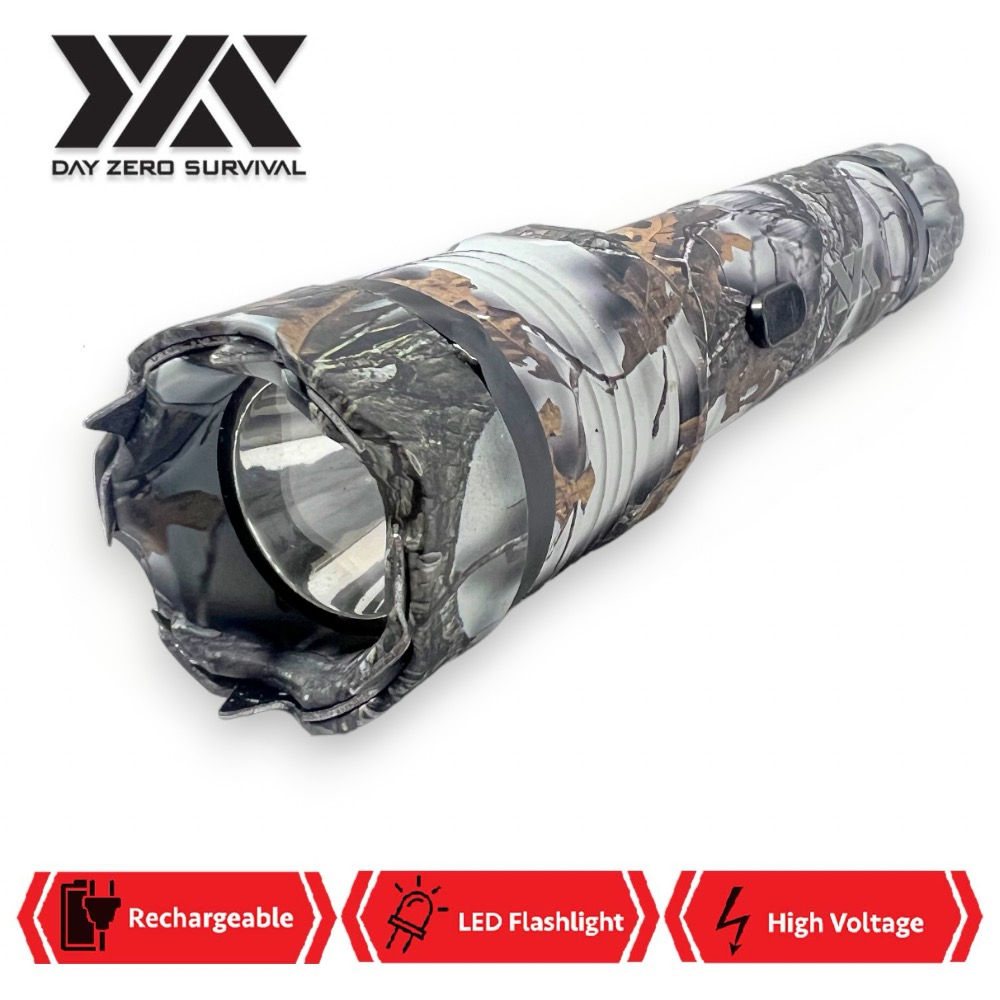 DZS Elite Force Snow Camo Stun Gun All Metal 10 Million Volt