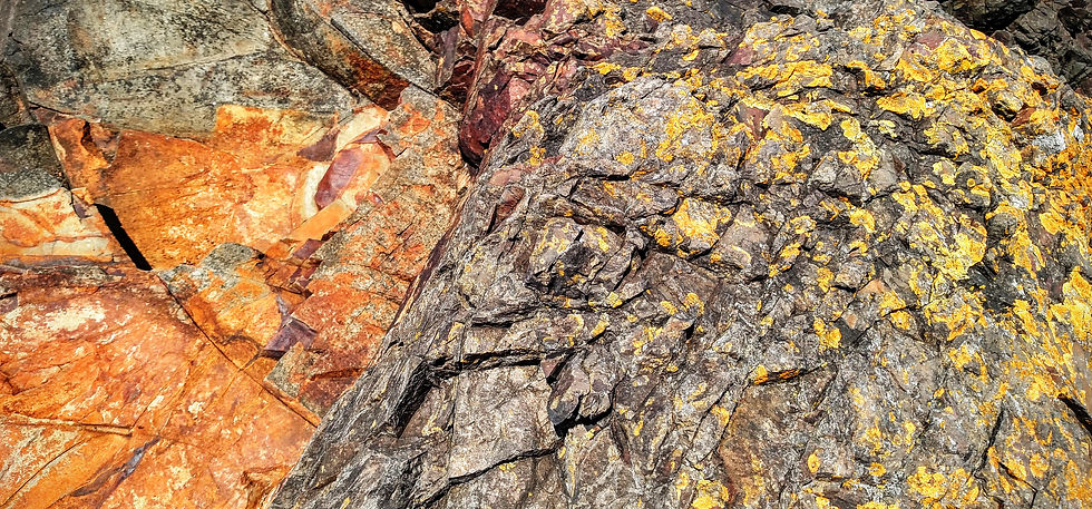 Basalt Covered With Lichen
