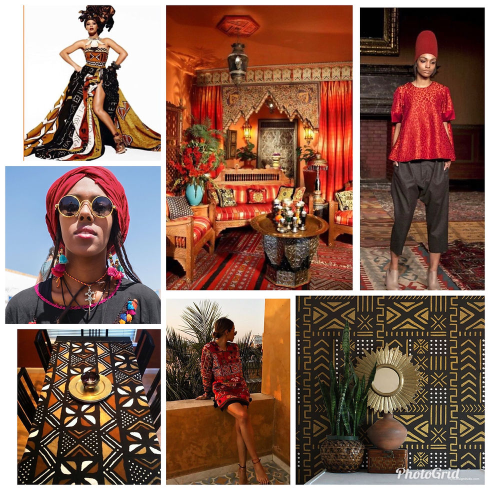 moodboard for jypsea leathergoods mali x morocco