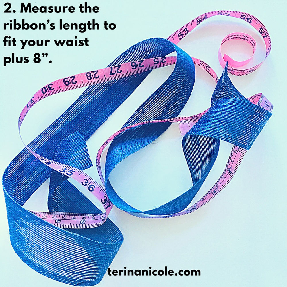 DIY Ribbon Belt in 5 Easy Steps