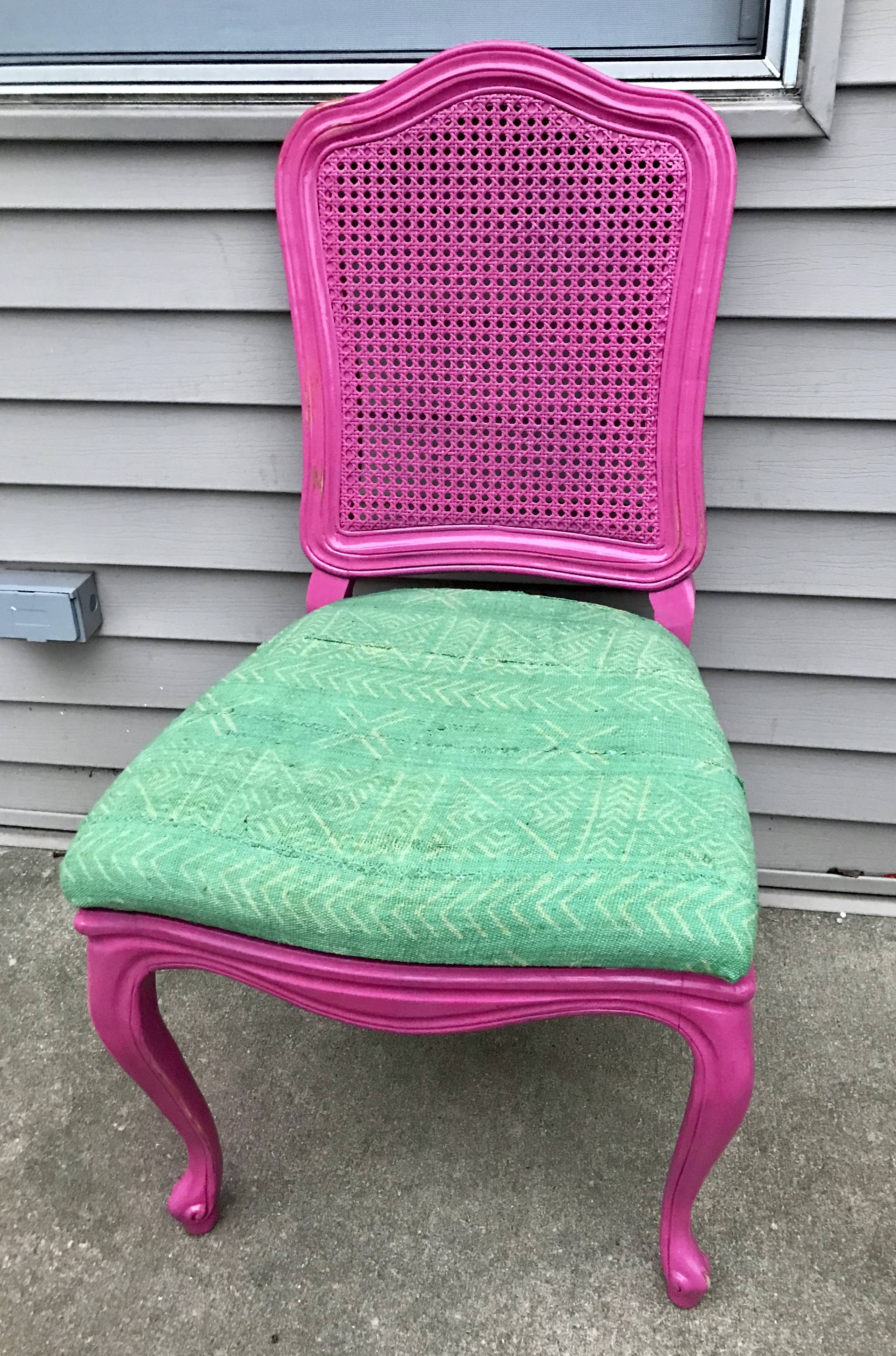 Pastel Mudcloth Chair