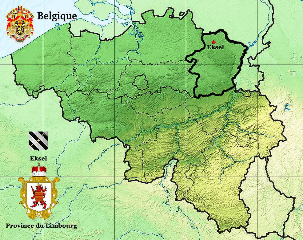 Belgique carte Province du Limbourg Eksel Stermolen.jpg