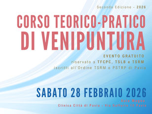 CORSO TEORICO-PRATICO VENIPUNTURA 2a Edizione                                      (apertura iscrizioni 14 febbraio 2026 h 12.00)