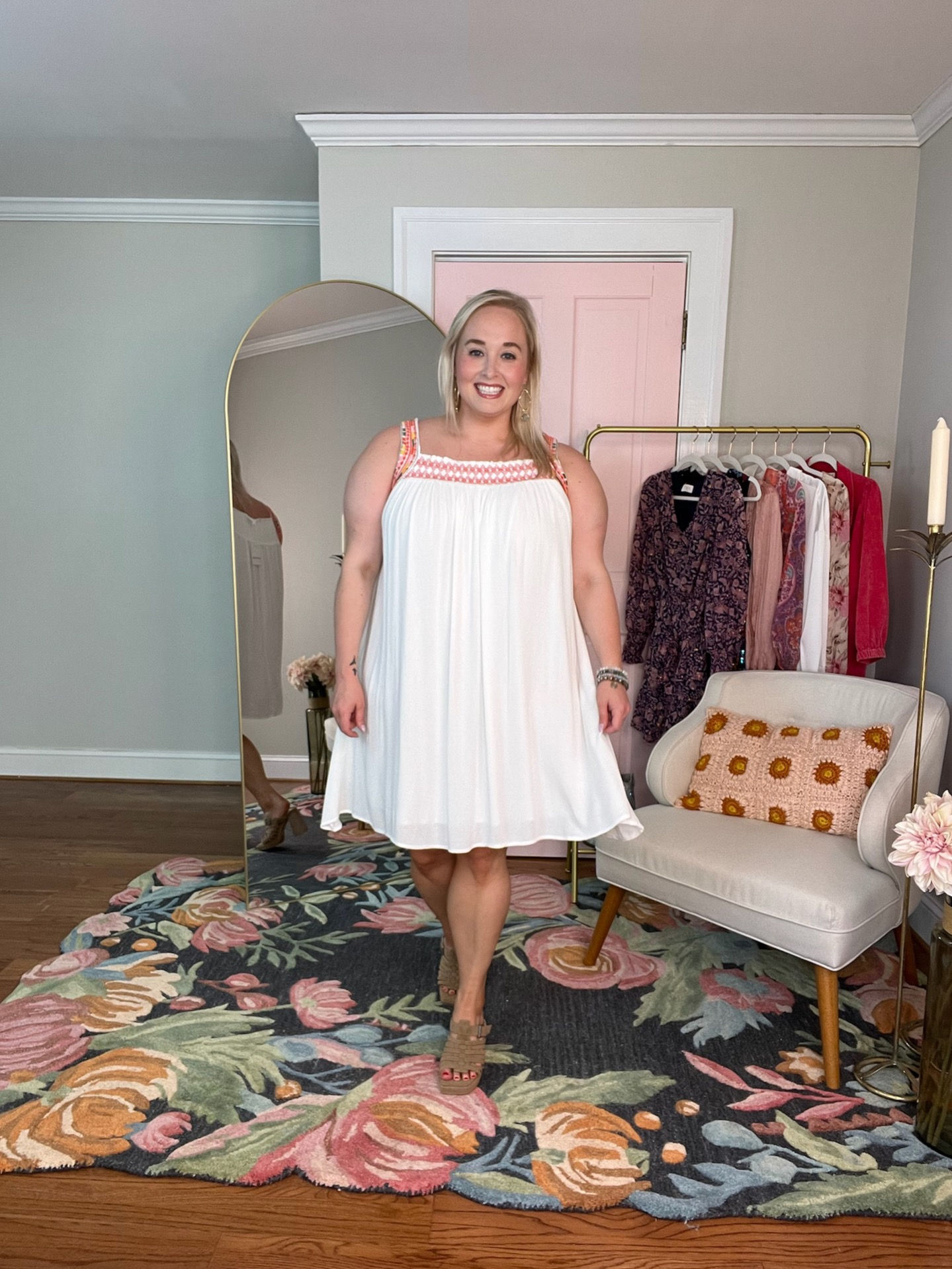 Summer Breeze Embroidered Dress Curves