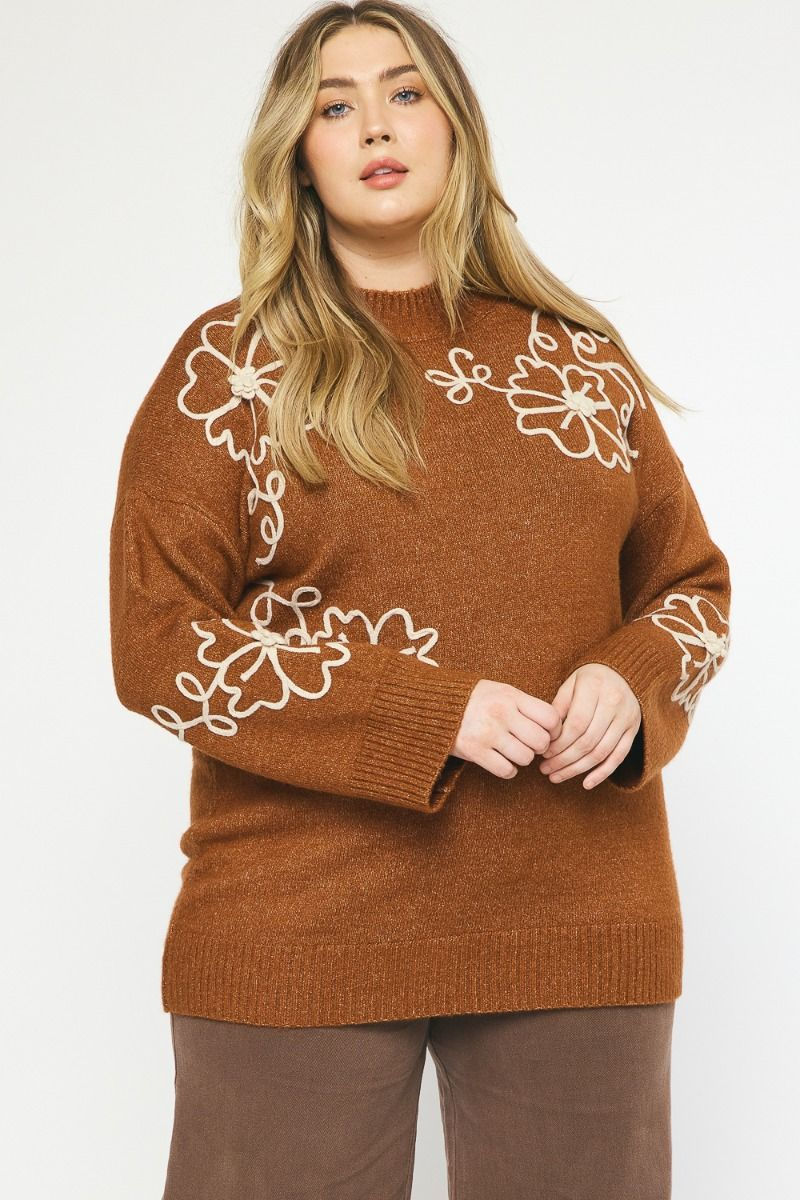 Thumbnail: Floral Detail Sweater Curves