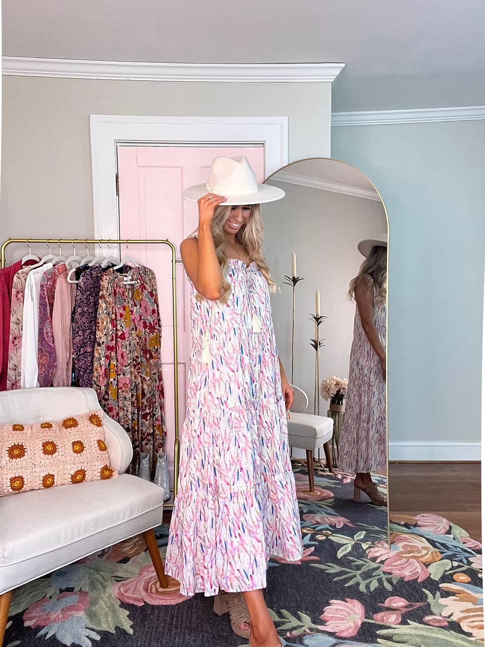 Thumbnail: Confetti Magic Pastel Maxi Dress
