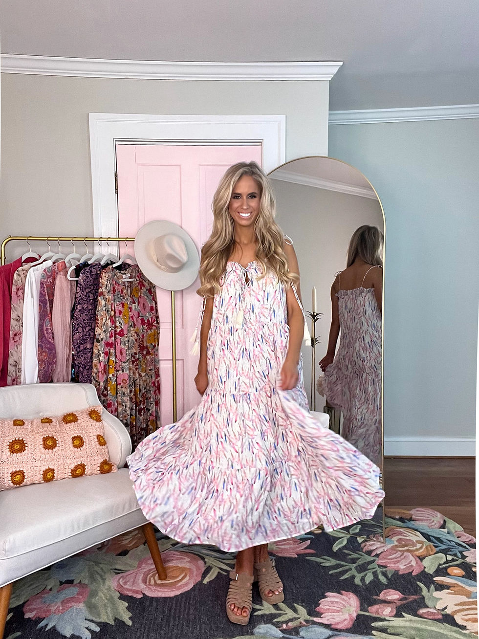 Thumbnail: Confetti Magic Pastel Maxi Dress