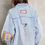 Thumbnail: Denim Floral Patch Jacket