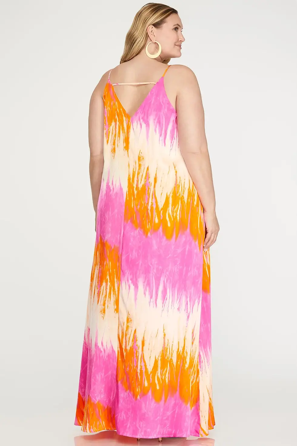 Thumbnail: Tropical Flame Maxi Dress Curves