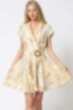 Thumbnail: Vintage Floral Belted Dress