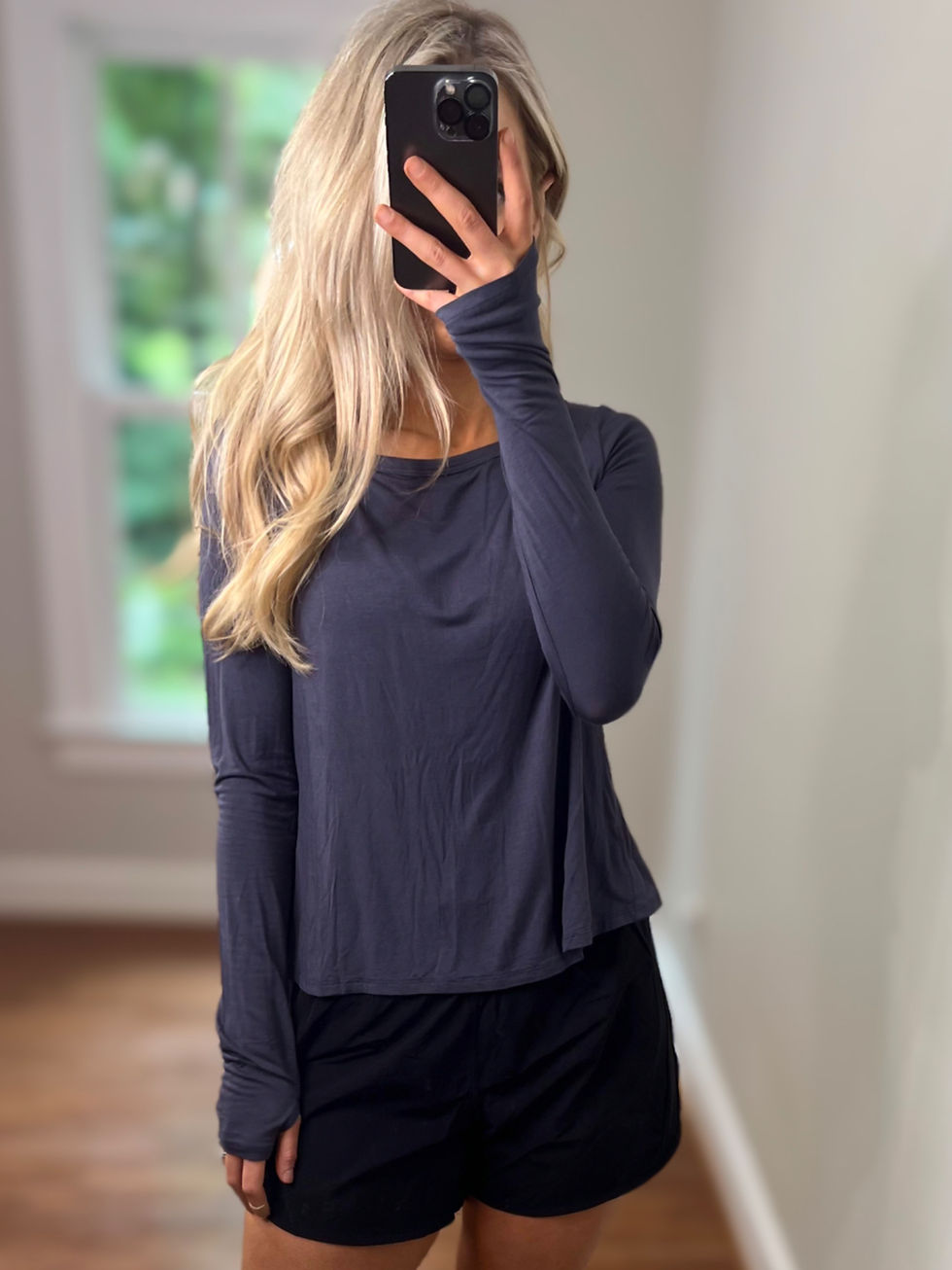 Thumbnail: Long Sleeve Boat Neck Top