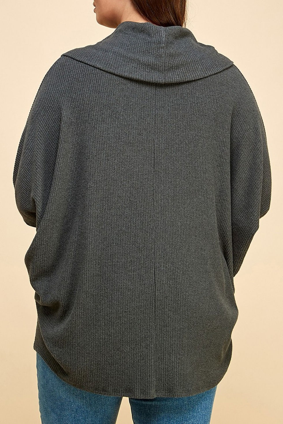Thumbnail: Cowl Neck Dolman Sleeve Top Curves