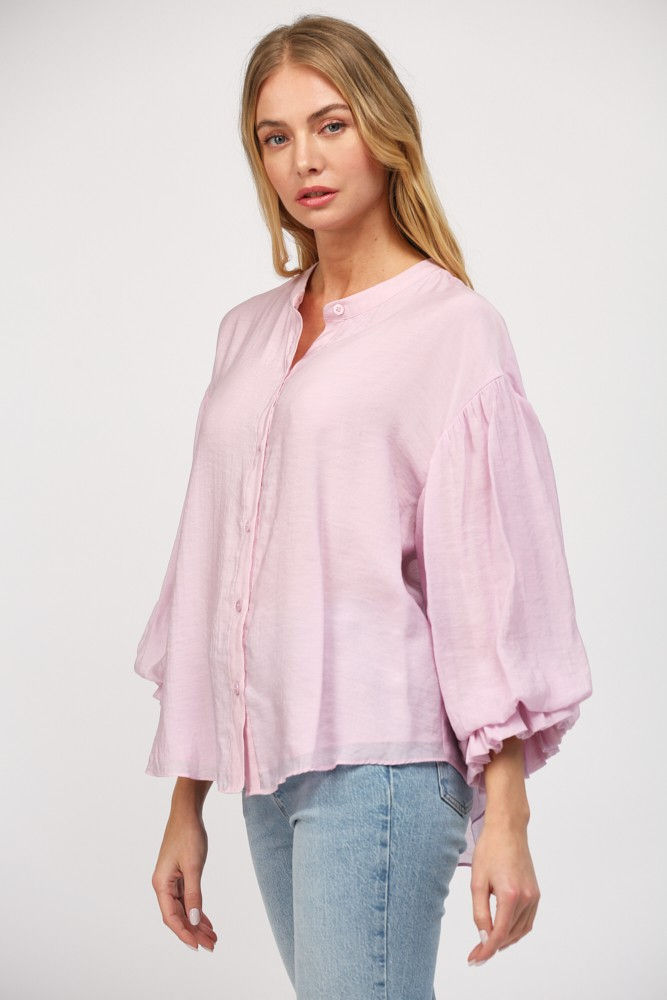 Thumbnail: Feminine Grace Puff Sleeve Blouse